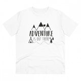 White PC Cotton Men's Explore The Unseen Printed Half-Sleeve T-Shirt (180GSM), casual wear