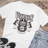 White PC Cotton Gorilla Design Half-Sleeve T-Shirt for Men, casual occasion