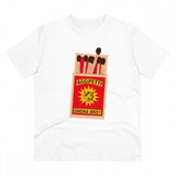 White PC Cotton Men's Telugu Design Half Sleeve T-Shirt (180GSM), casual wear