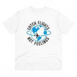 White PC Cotton men's Explore The Unseen printed half sleeve t-shirt (180GSM), casual occasion