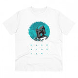White PC cotton Star Wars printed men's t-shirt with half sleeves and round neck, 180GSM thread count