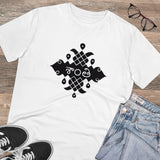 White PC Cotton Men's Telugu Design Half Sleeve T-Shirt (180GSM), casual wear fashion