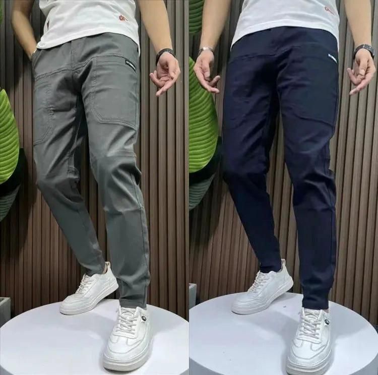 Multicolor cotton blend men's casual jogger pack of 2 for sports, ideal for active men