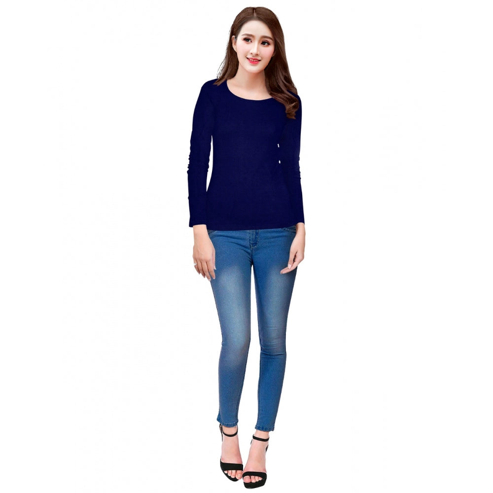 Blue long sleeve t-shirt, western wear, hosiery