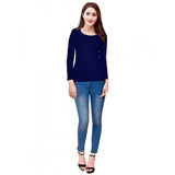 Blue long sleeve t-shirt, western wear, hosiery