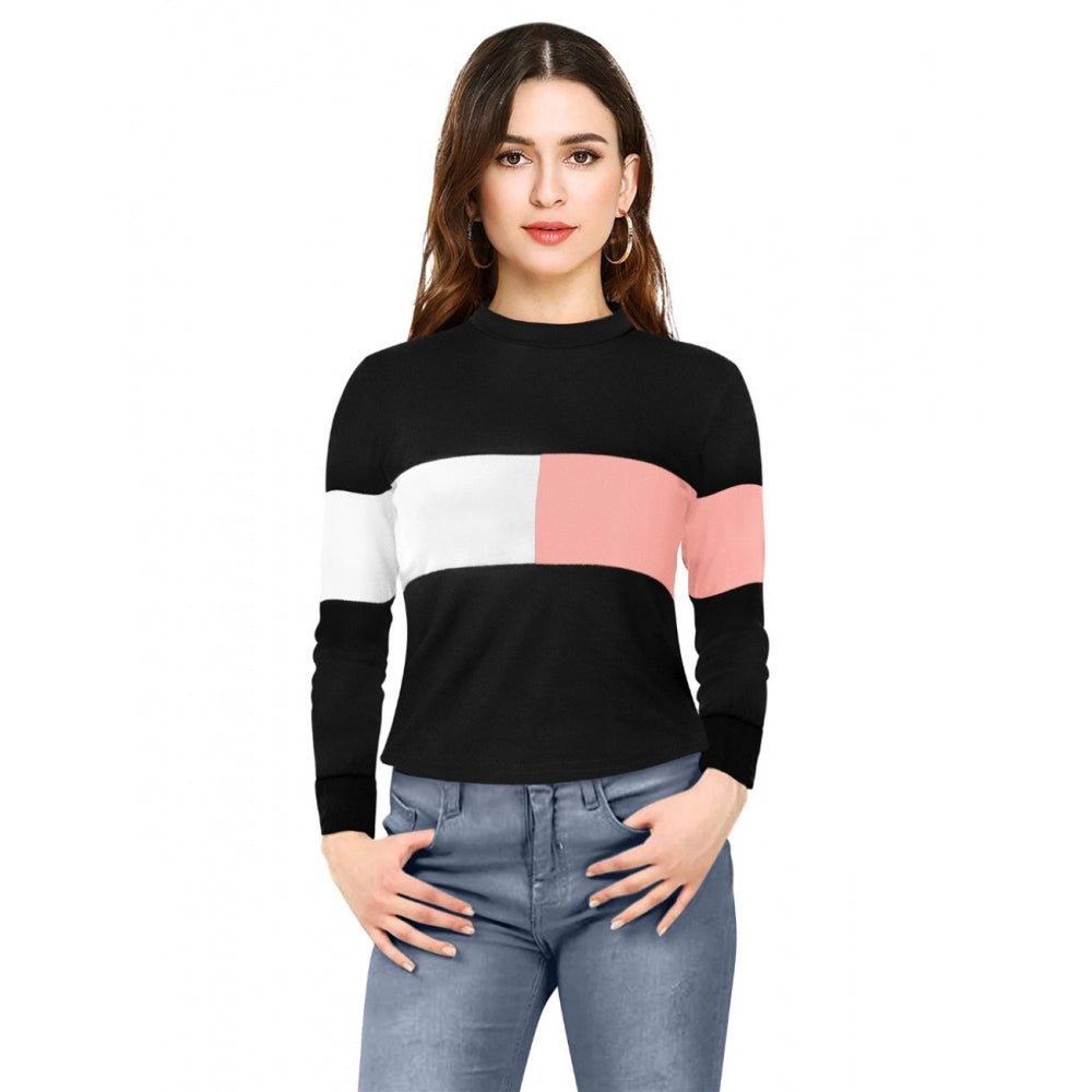 Black and white graphic sweater