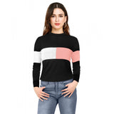 Black and white graphic sweater