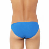 Blue cotton spandex ultra-soft men's briefs underwear - comfortable, supportive, all day fresh technology