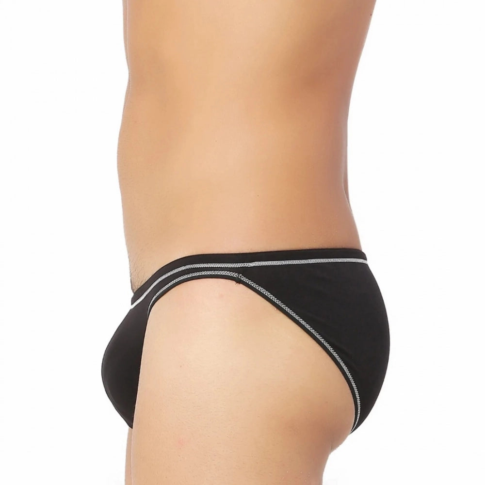 Black bamboo spandex men's underwear - sweat-resistant, UV protection, non-returnable