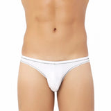 White bamboo spandex men's briefs underwear - breathable, UV-protective, sweat-resistant