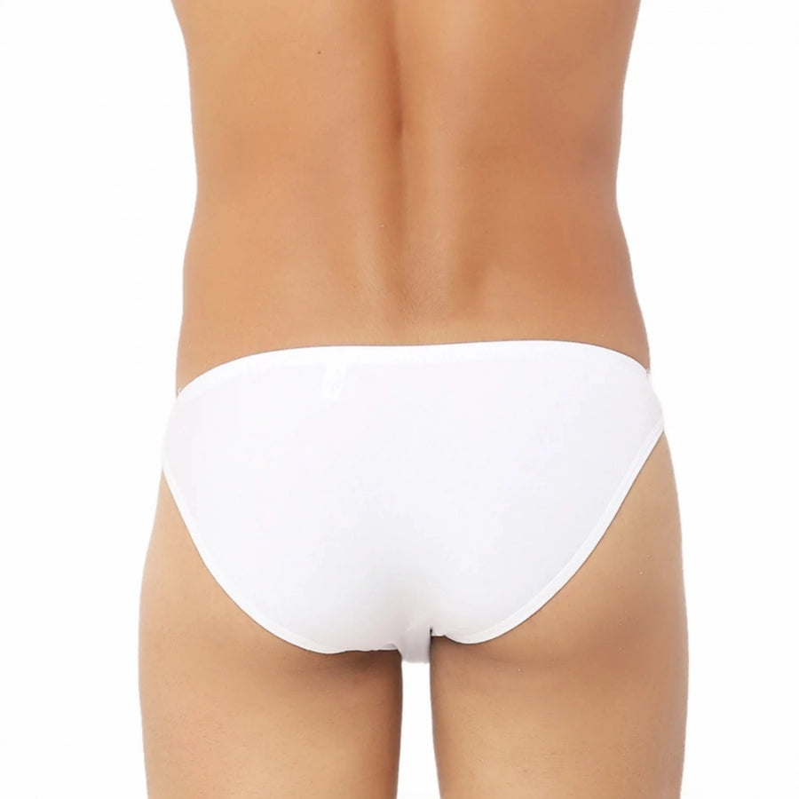 White cotton ultra-soft men's briefs underwear, comfortable fit for all day wear