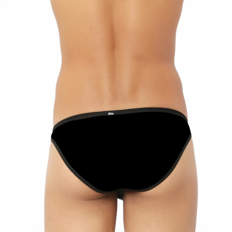 Black cotton ultra-soft men's briefs underwear, comfortable fit and all-day fresh technology