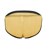 Transparent orange mesh underwear for men, contoured pouch, all-day fresh technology