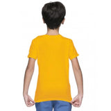 Boys Cotton Plain Half Sleeve TShirt (Yellow)