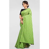 LightGreen Vichitra saree with blouse (5-6 mtrs), traditional sequence work on vibrant brocade fabric for daily wear