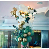 Multicolor birthday decoration combo: gold banner, metallic balloons, air pump. Eco-friendly, non-toxic, safe for kids