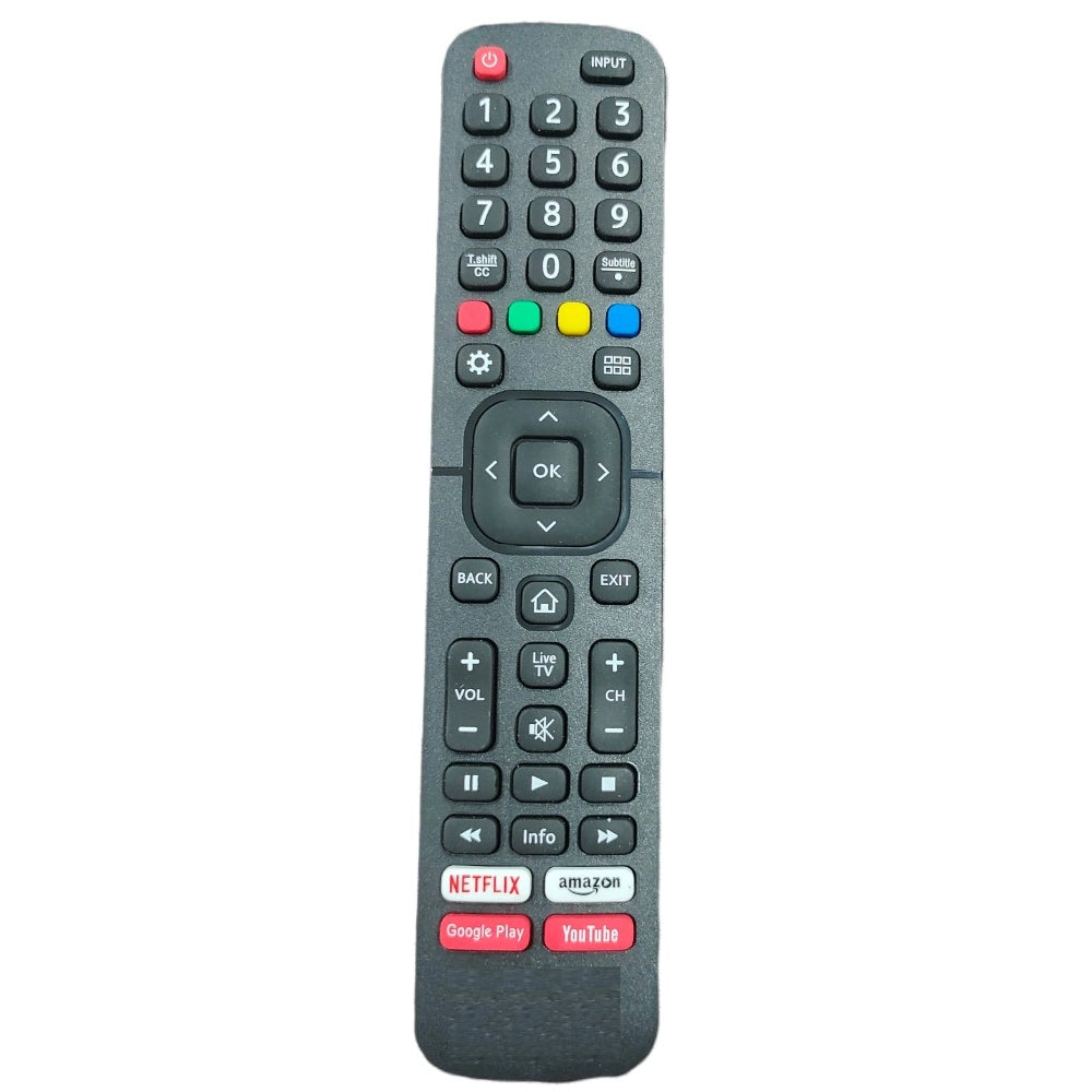 Remote with YouTube, Netflix and Prime Video (No Voice), Compatible with Vu Smart TV LCD/LED Remote (Exactly Same Remote will Only Work)