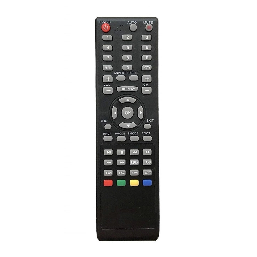 LCD/LED Remote No. CH09, lightweight infrared Zinc Carbon battery remote for Vu TV, long-range ergonomic design