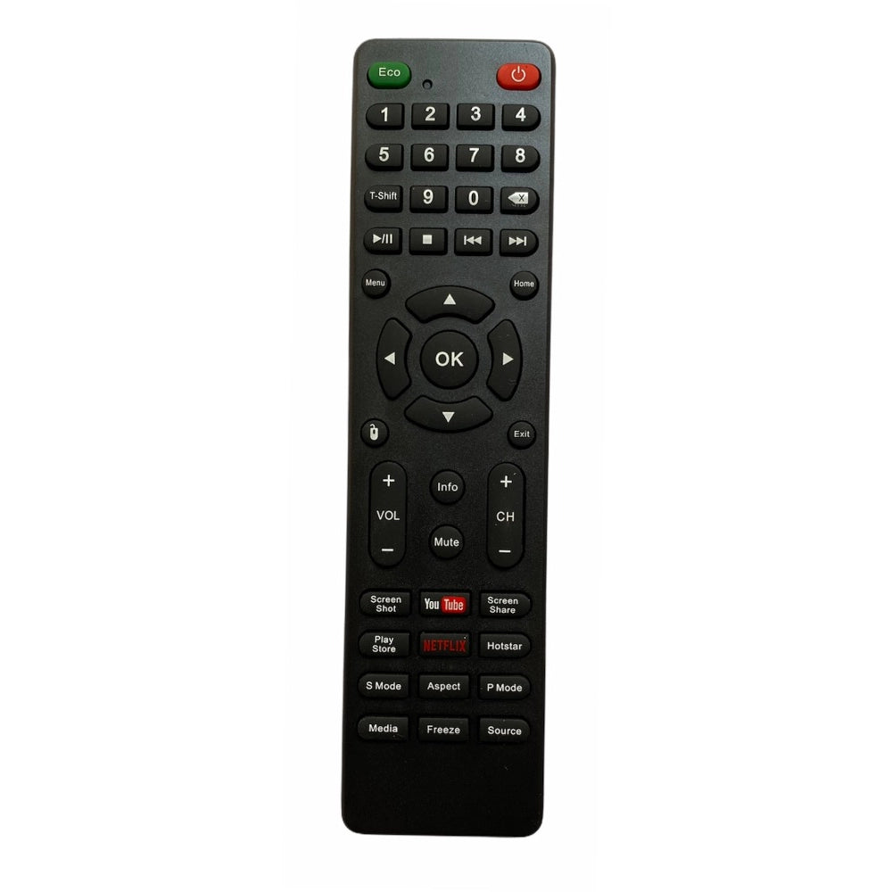LCD/LED TV remote HOM647, ergonomic design, lightweight, infrared connector, zinc carbon battery, long-range, compatible with same model
