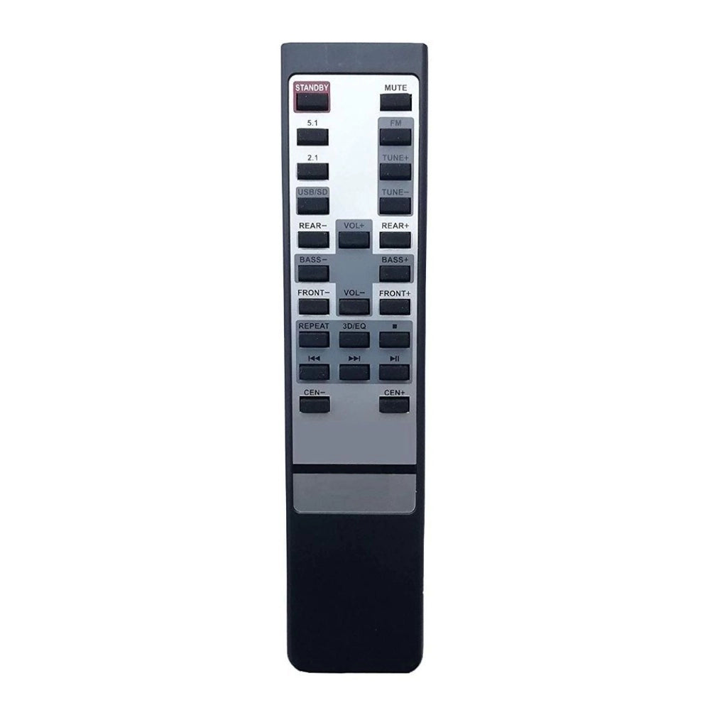 Infrared zinc carbon remote IT-4650/4850/4650-FM, compatible with Intex home theatre; facilitates long-range control from sofa or bed