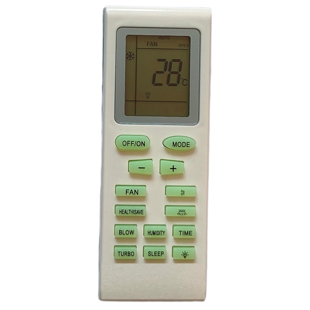 Godrej AC Remote No. 18, infrared Zinc Carbon battery, long-range ergonomic design for air conditioner control