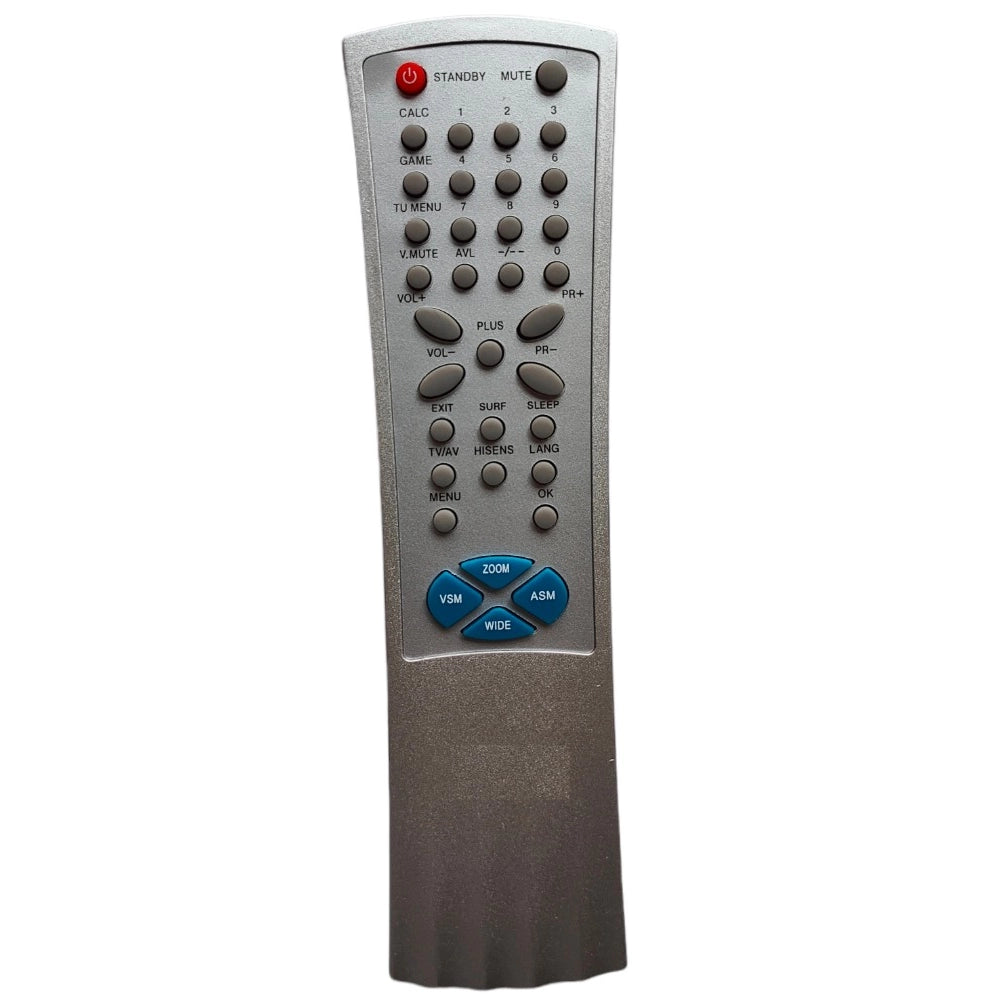 CRT TV Remote URC60, lightweight, ergonomic infrared remote compatible with TCL CRT TV (exact match required)