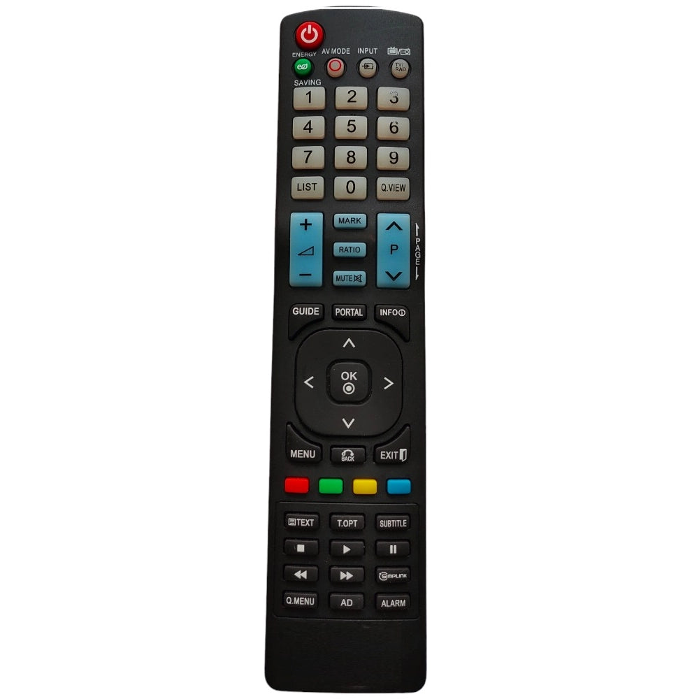 Black Infrared Bluray LCD/LED Remote URC78 for LG 3D, long-range ergonomic design, compatible with exact same remote