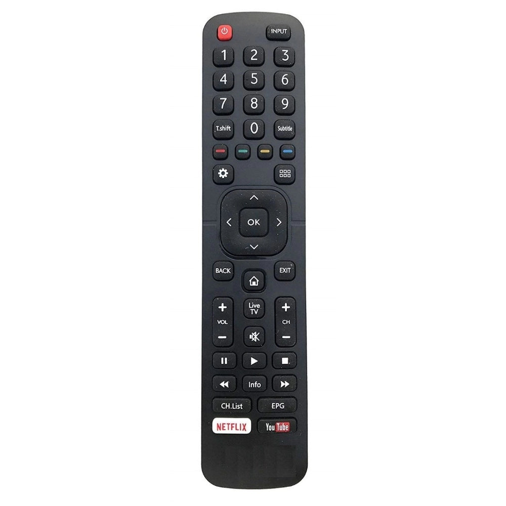 Black IR Remote with YouTube & Netflix for Marq LCD/LED TVs, lightweight and long-range design