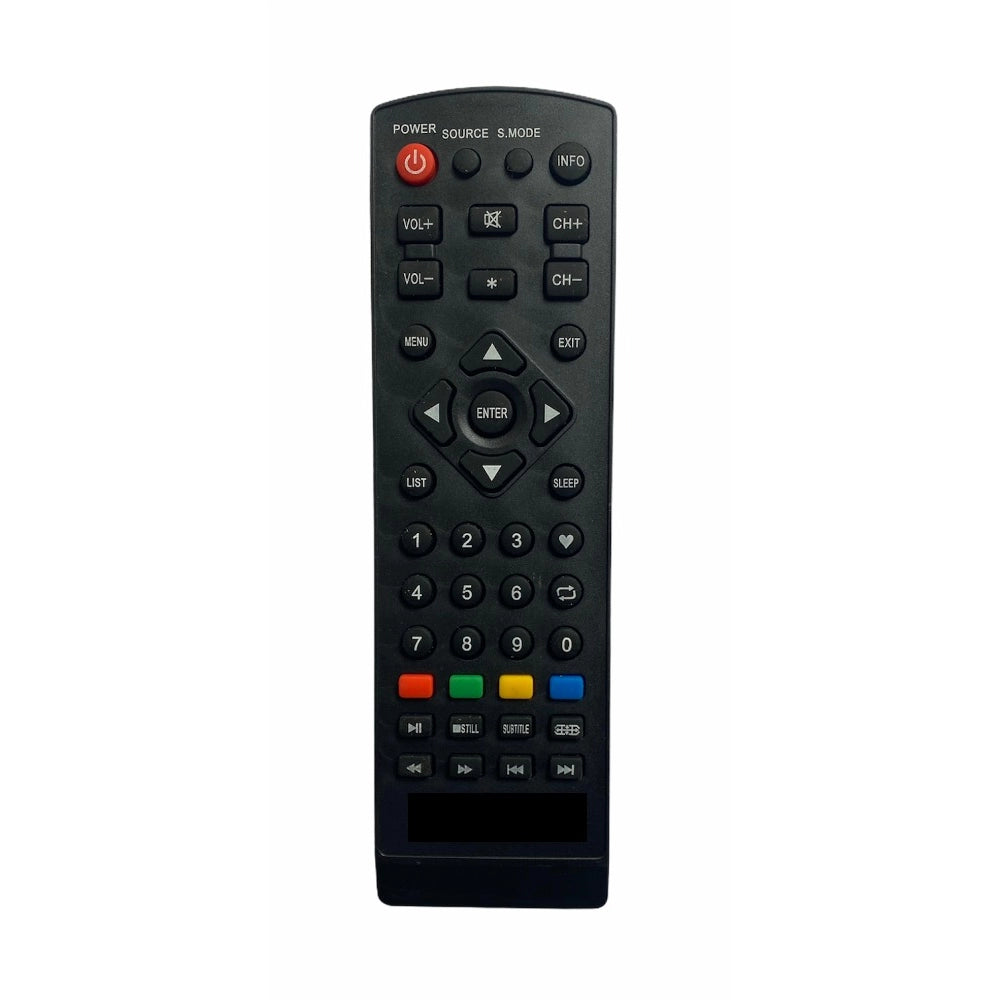 LCD/LED Remote MX09, ergonomic infrared Zinc Carbon remote for Micromax TVs, long-range operation from sofa or bed
