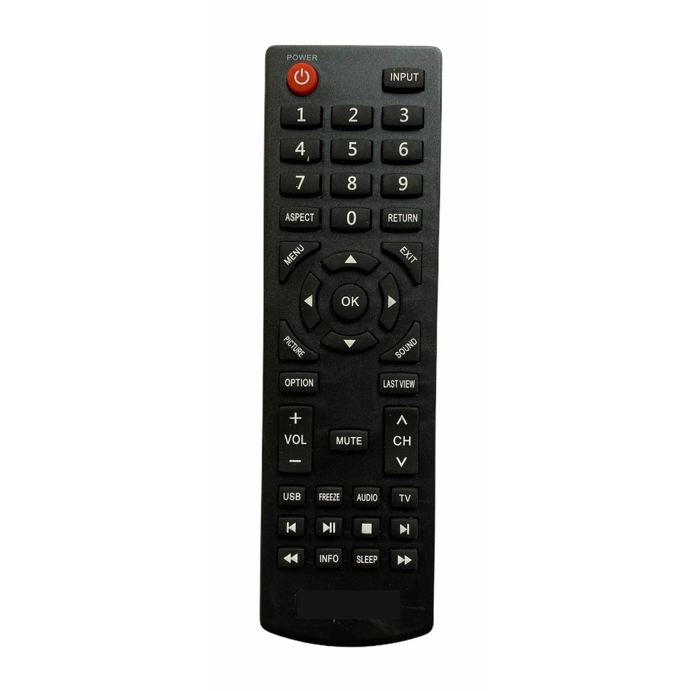LCD/LED Remote SY653 for Sanyo TV, ergonomic, infrared, zinc carbon battery, long-range remote control