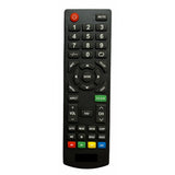 Black Infrared LCD/LED Remote No. IX649 for Intex TV, compatible with same model only, long-range, ergonomic design