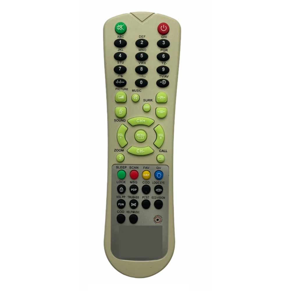 CRT TV Remote No. URC51, ergonomic design, infrared connection, compatible with Akai CRT TV