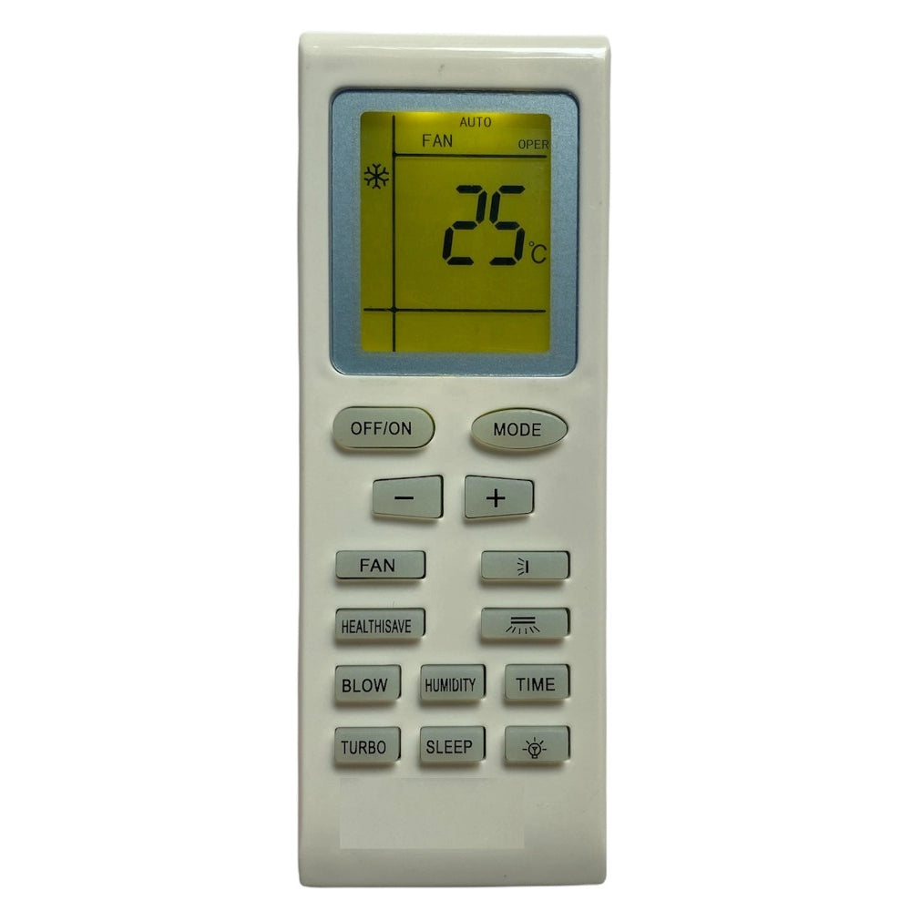Voltas AC Remote No. 18 (Infrared, Backlight), long-range ergonomic design for comfortable control of compatible air conditioners