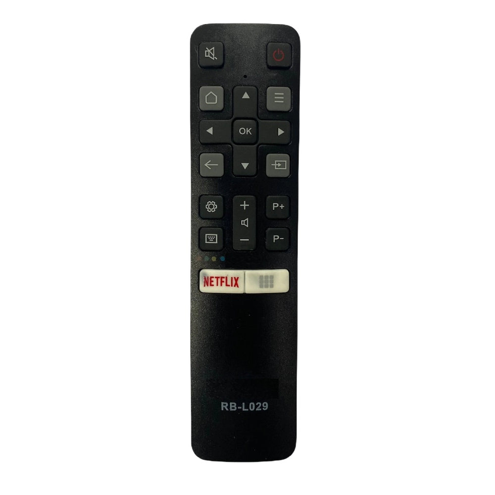 TCL LCD/LED Infrared Remote No. L029P with Netflix Function (No Voice), ergonomic design, long-range control for compatible TCL Smart TVs