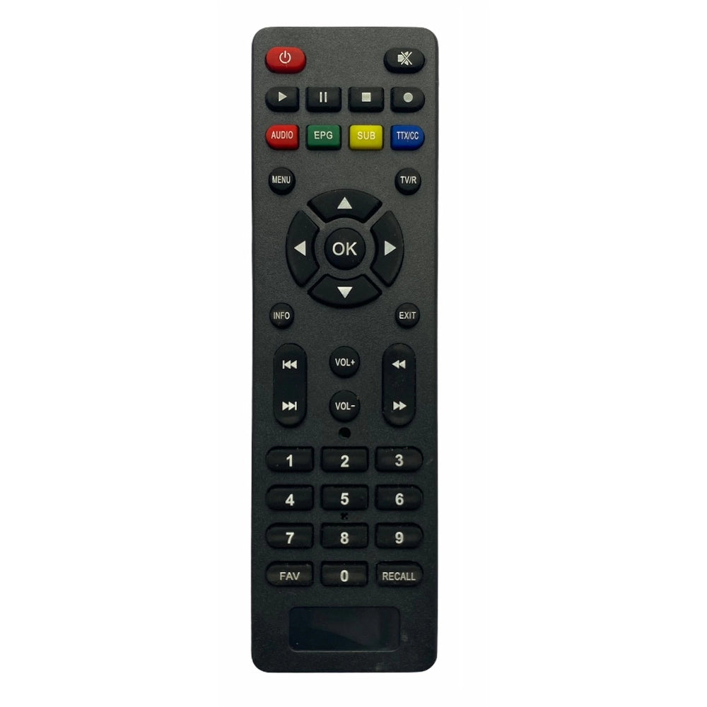 DTH remote, infrared connector, zinc carbon battery, compatible with NTEX Free Dish (WiFi), long-range ergonomic design