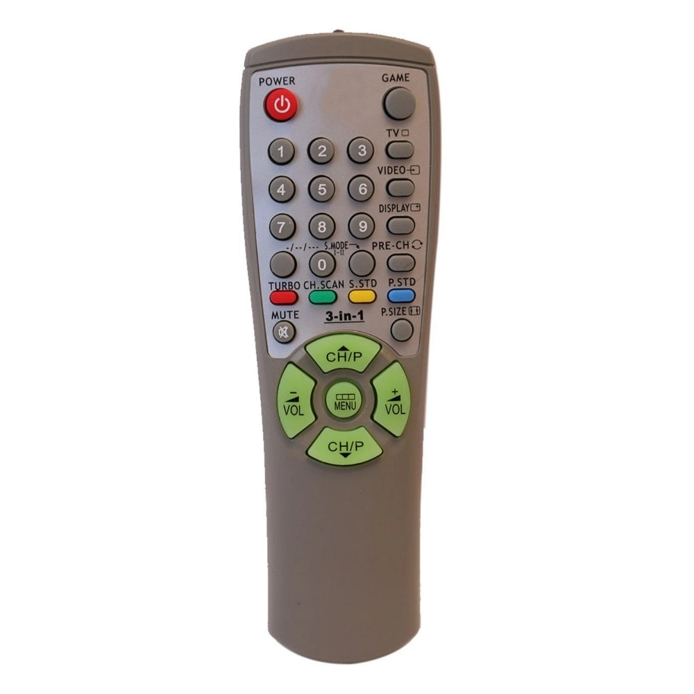 Lightweight IR CRT TV Remote No. 00258A SG16, compatible with Samsung CRT TVs for long-distance use