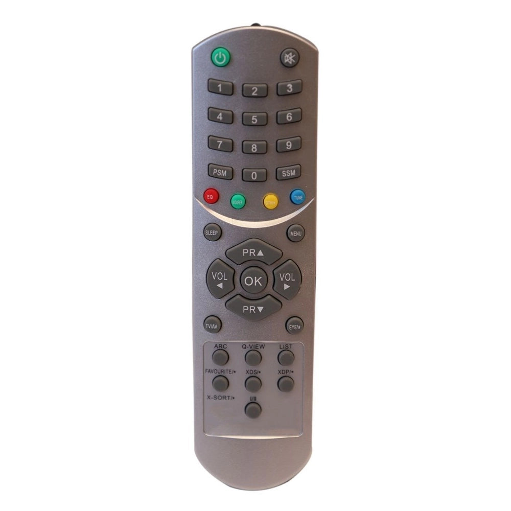 Infrared zinc-carbon LG CRT TV remote, compatible with model No. 6710V00140C-140J-140P-140D. Ideal for long-distance control and ergonomic use." (95 characters)