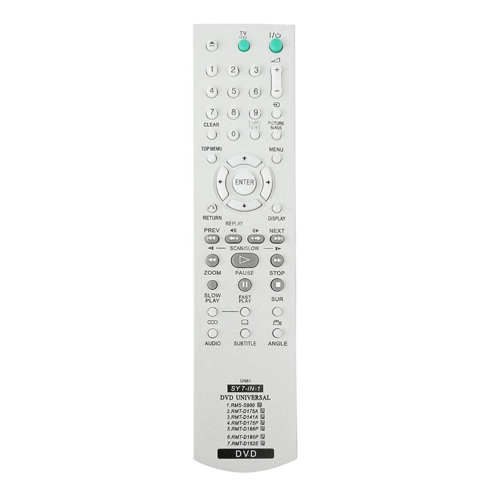 Sony UN61 IR remote control, compatible with home theatre/DVD, ergonomic design, long-range infrared