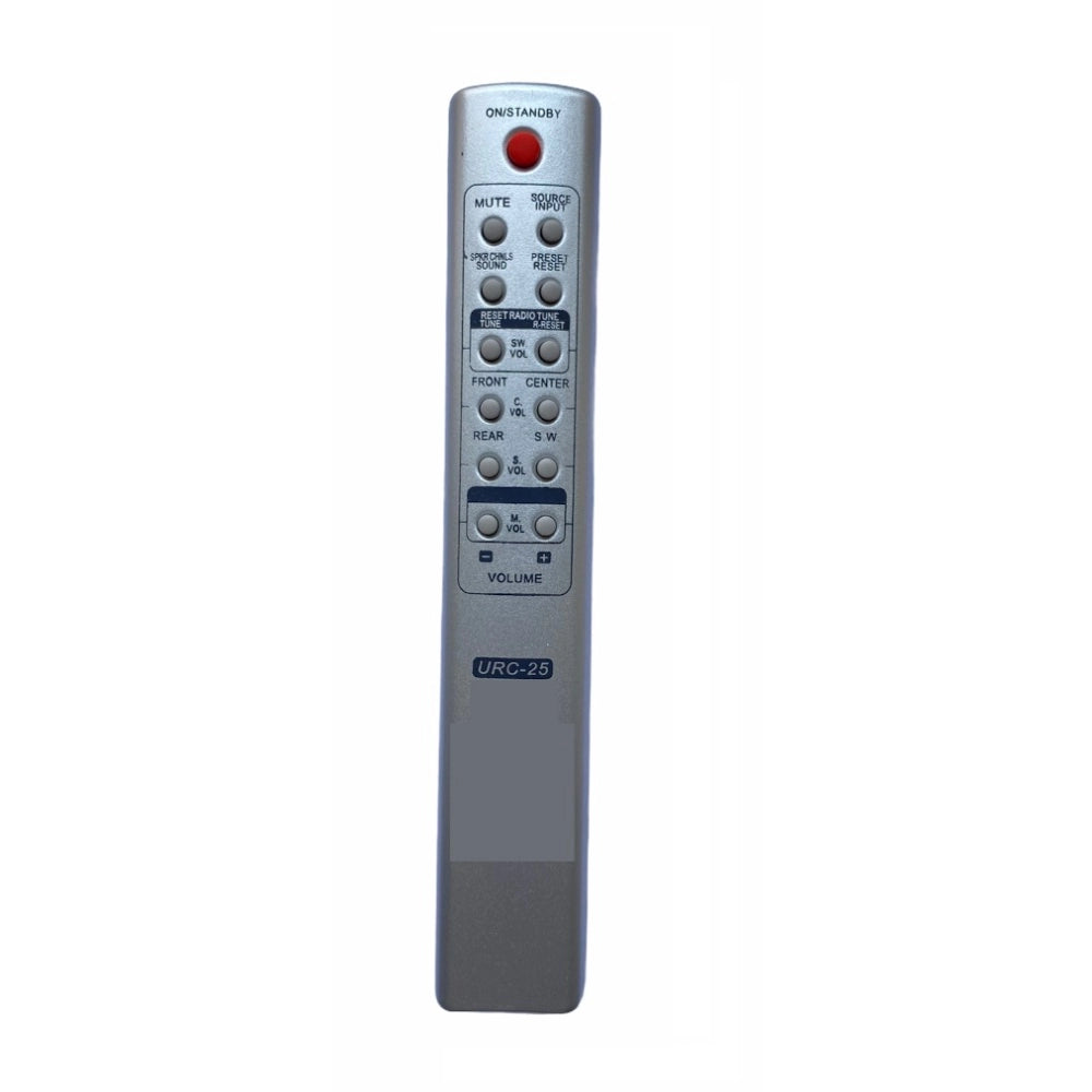 URC25 Infrared Zinc Carbon Remote for Home Theatre, compatible with Dapic. Ergonomic design, long-range operation from sofa or bed