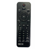 Black Infrared URC34 DVD remote, compatible with Philips DVD, long-range control, ergonomic design