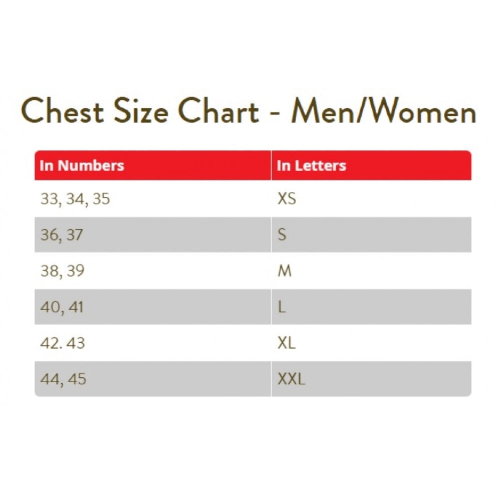 Women's cotton western wear t-shirt (green), size chart – men/women