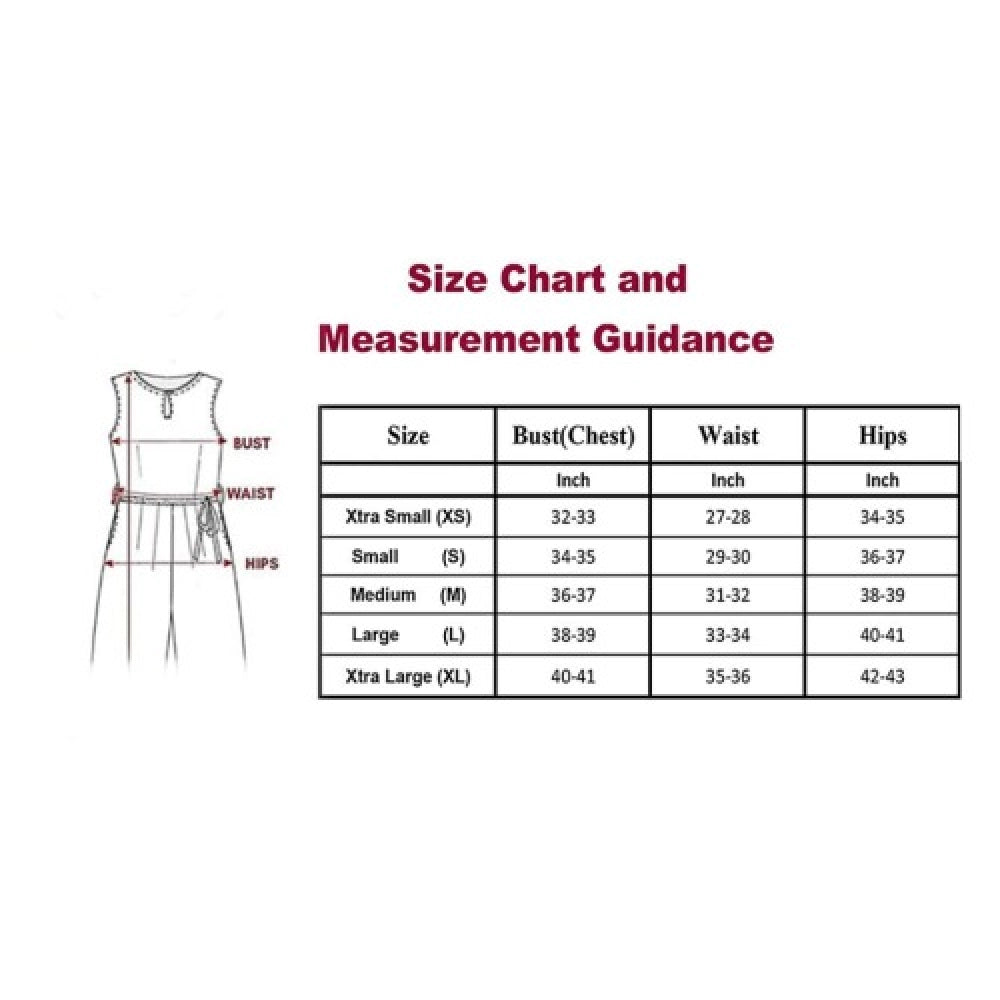 A size chart and measurement guide for women's western wear hosiery T shirts in yellow