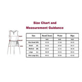 A size chart and measurement guide for women's western wear hosiery T shirts in yellow