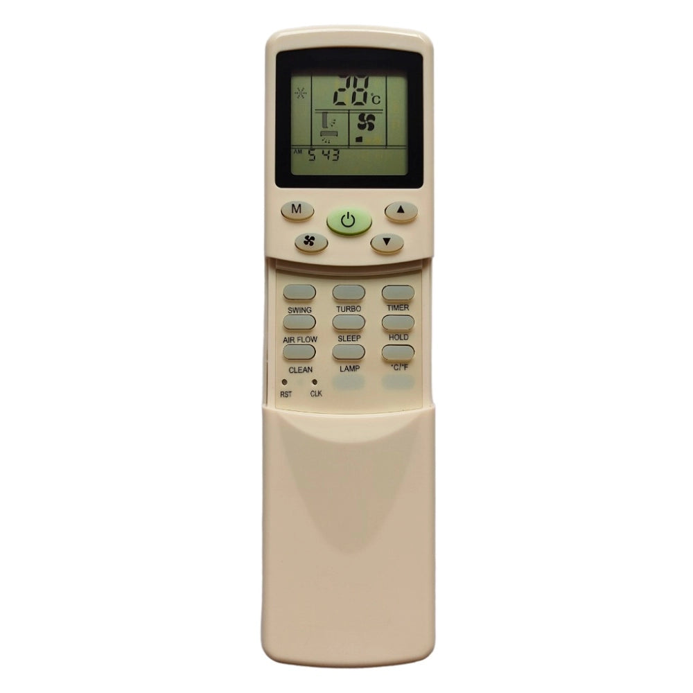 Multi-colored Infrared remote compatible with Videocon AC, maximizes range up to 30 feet for convenient operation