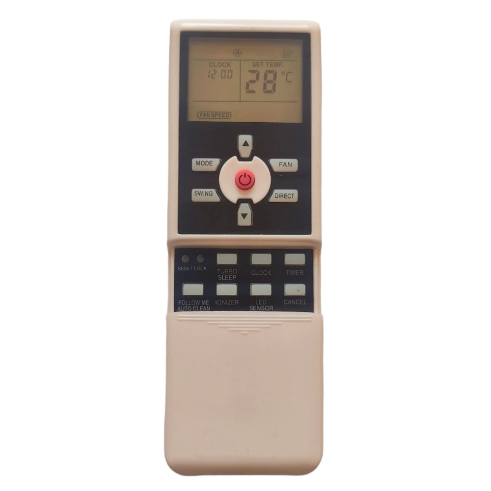 Multi-colored infrared remote for Voltas AC, compatible with same model only, long range of 30 feet for easy control from sofa or bed