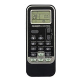 Black infrared remote compatible with Whirlpool AC, long-distance operation, ergonomic design