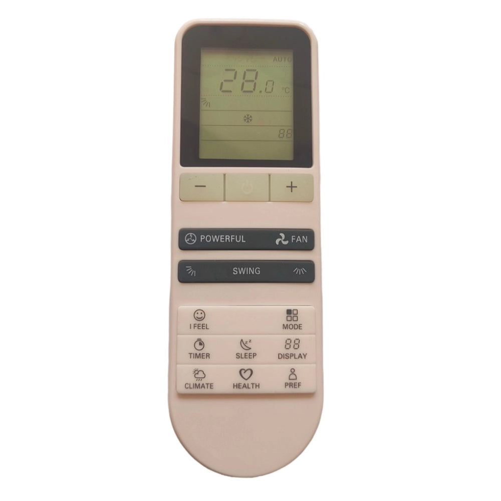 Multi-colored Infrared remote (Bluestar AC compatible), long-range device for comfortable control of appliances from any room corner, ergonomic design and lightweight for easy grip