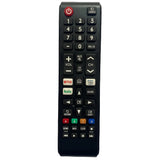 Multi-color Infrared remote with Netflix function, compatible for Samsung Smart TV LCD/LED. Ergonomic design, zinc carbon battery, long-range operation from sofa or bed
