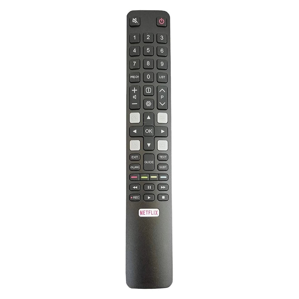 Multi-colored Infrared remote with Netflix function, compatible with TCL Smart TV LCD/LED Remote Control (exact match only), long-range ergonomic design for comfortable use from any room corner