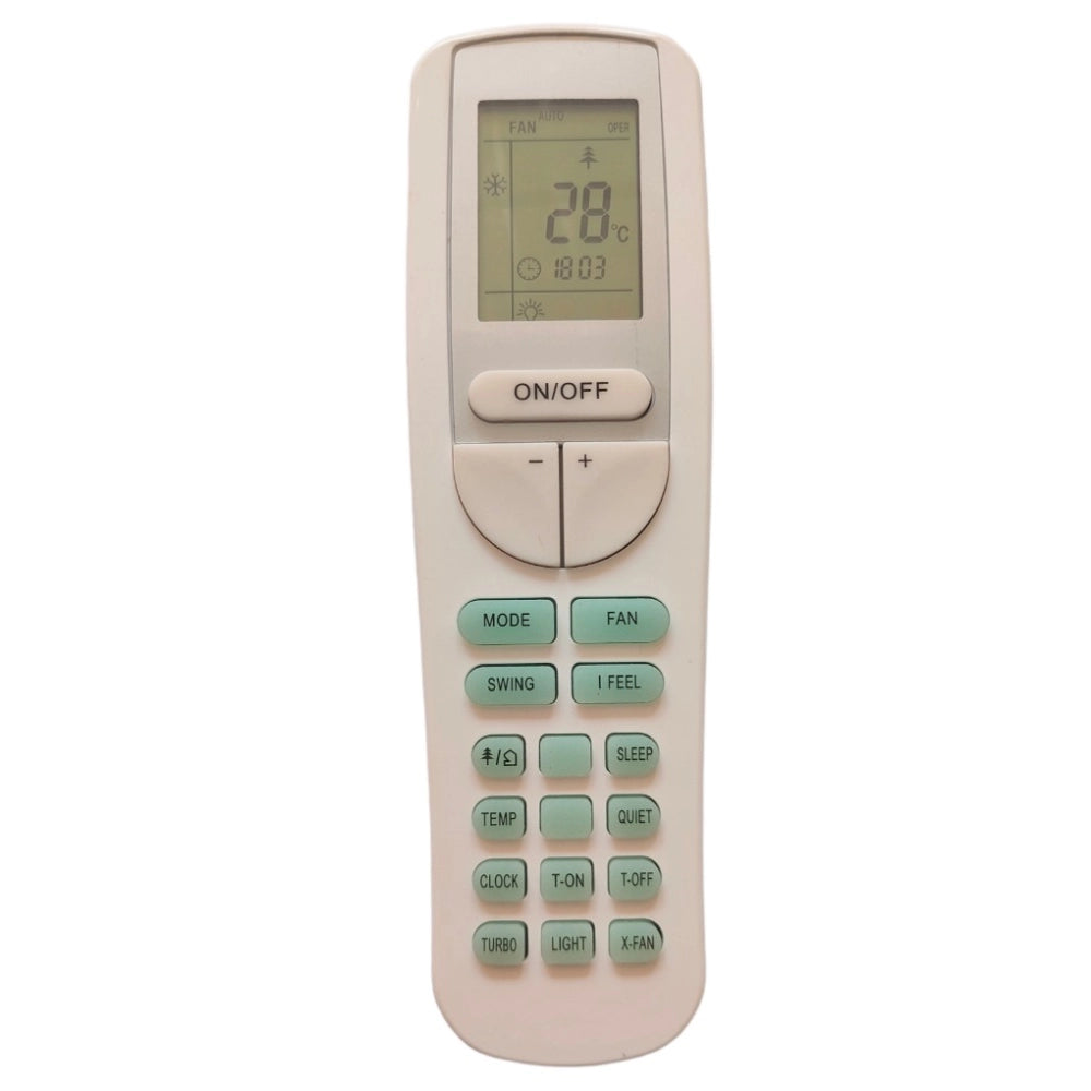 Multi-function infrared remote for Voltas AC, compatible with model 133A (X-Fan), lightweight, ergonomic design, long-range operation up to 30 feet